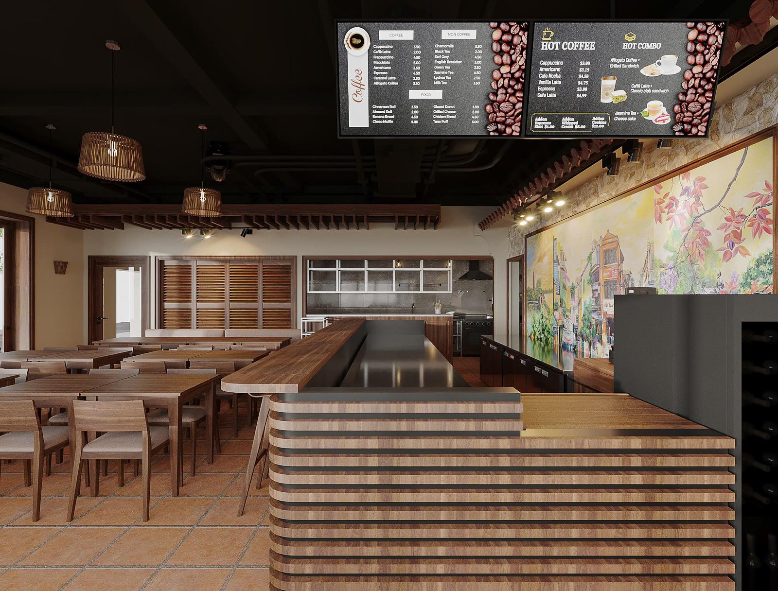 Interior of Viet Saveurs restaurant
